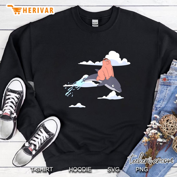 Family Guy Peter Rides A Dolphin Sweatshirt