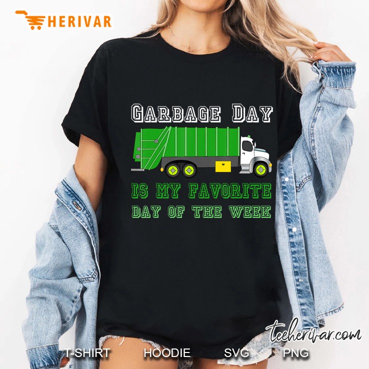 Garbage Day Truck Ladies Tee