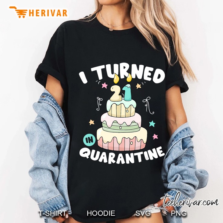 I Turned 21 In Quarantine Birthday Cake Funny Gift Ladies Tee
