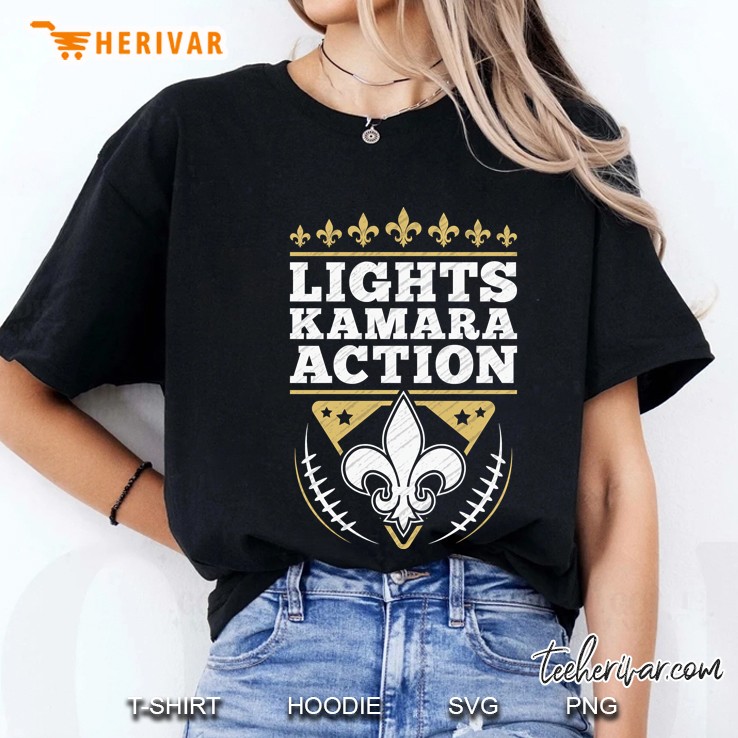 Lights Kamara Action Funny Football New Orleans Pullover Ladies Tee