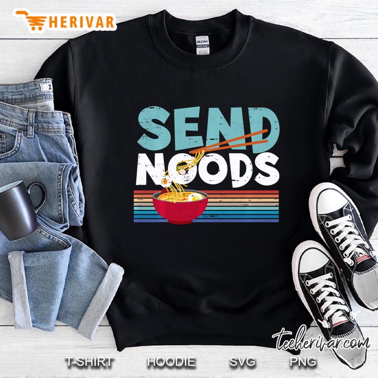 Love Noods Send Noodles Joke Ramen Fan Gift Pullover Sweatshirt