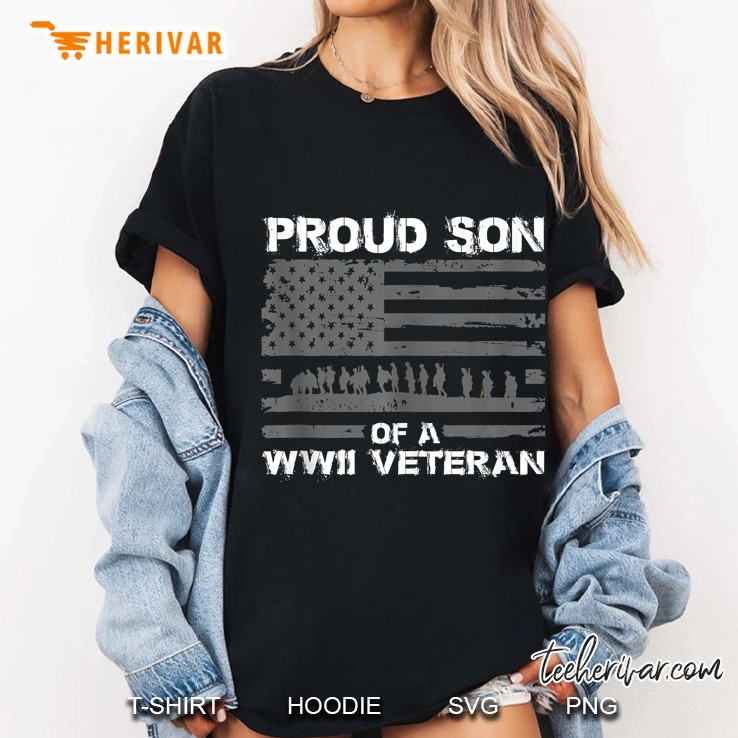 Proud Son Of A Wwii Veteran S For Men Hoodie