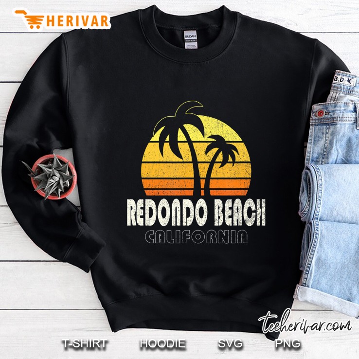 Retro Redondo Beach Ca Beach Vacation Sweatshirt