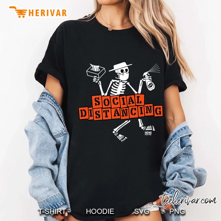 Social Distancing Skeleton Premium Hoodie