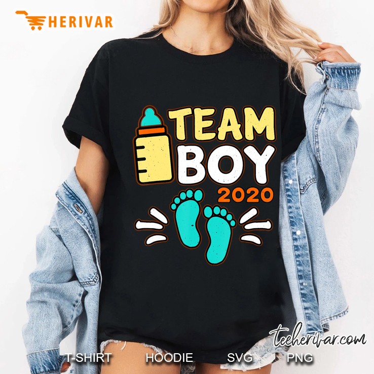 Team Boy Team Girl Gender Reveal Baby Shower - Boy 2020 Ver2 Ladies Tee