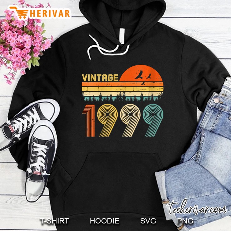 Womens 21St Birthday Gift - Vintage 1999 Retro Bday 21 Years Old Hoodie