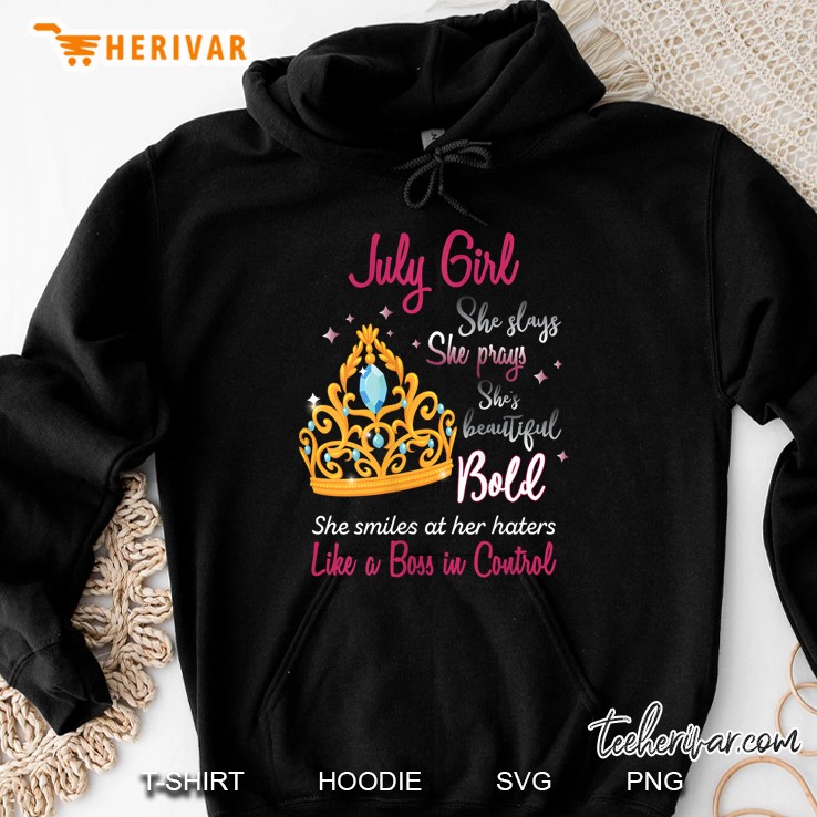 Womens Born In July Girl She Slays Pray Beautiful Bold Mugs