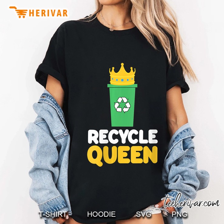 Womens Recycle Queen Environment Back To School Girls Ladies Tee