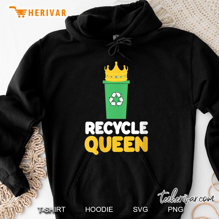 Womens Recycle Queen Environment Back To School Girls Hoodie