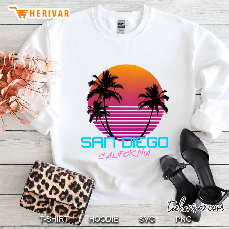 San Diego California Retro 80S Sweatshirt