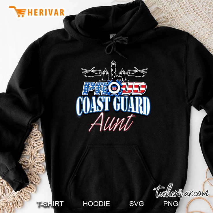 Coast Guard Aunt Usa Flag Military Women Mugs