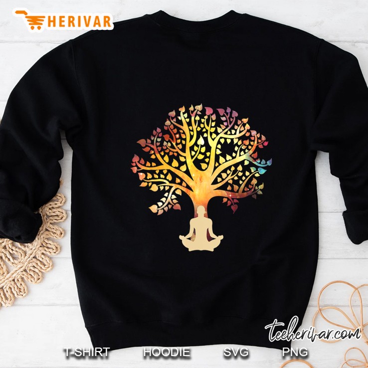 Cosmic Tree Yoga Graphic Tee Meditation Gifts Sweatshirt
