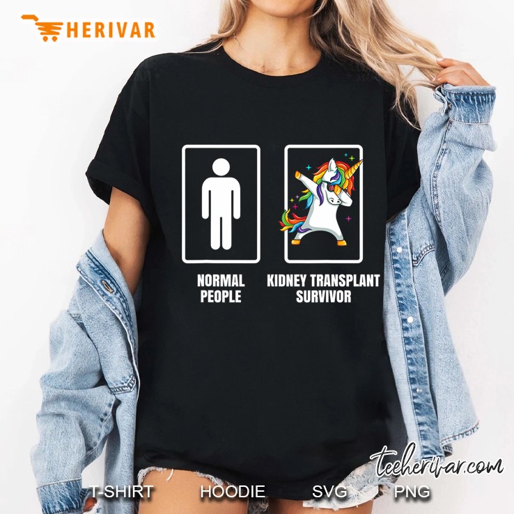 Dabbing Unicorn Kidney Transplant Survivor Organ Recipient Ladies Tee