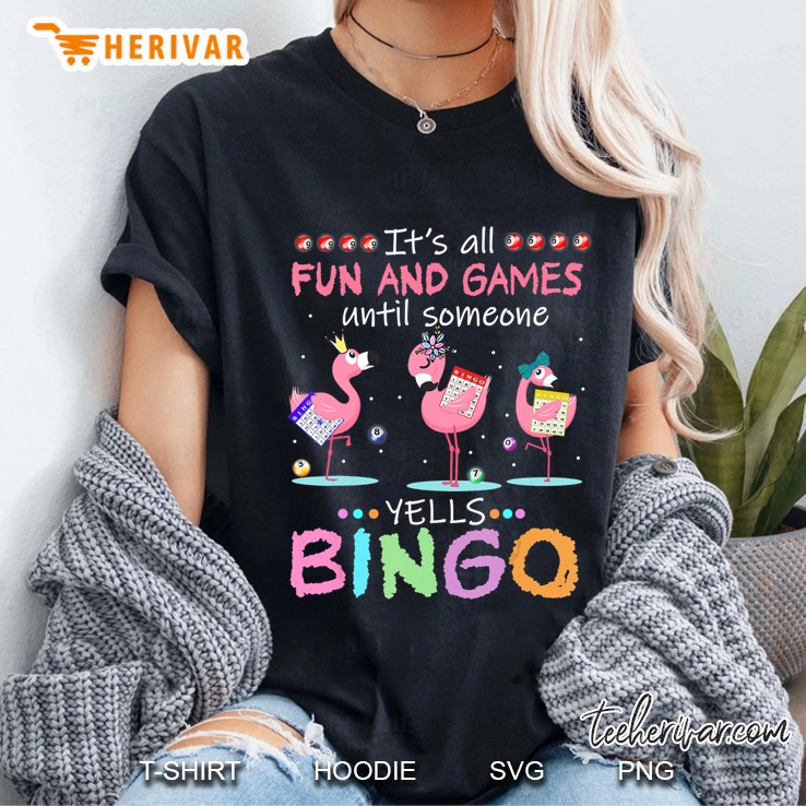 Flamingo Bingo Funny Ladies Tee
