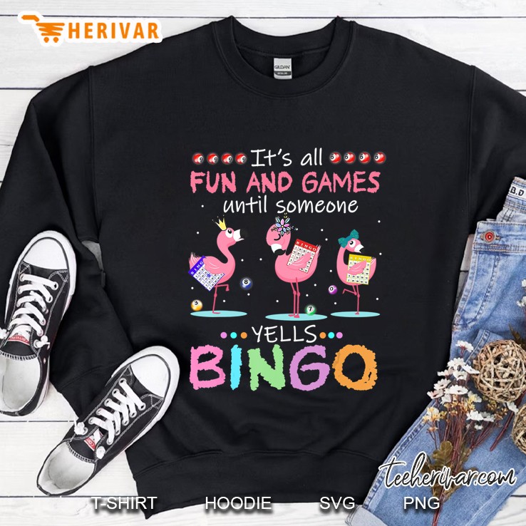 Flamingo Bingo Funny Sweatshirt