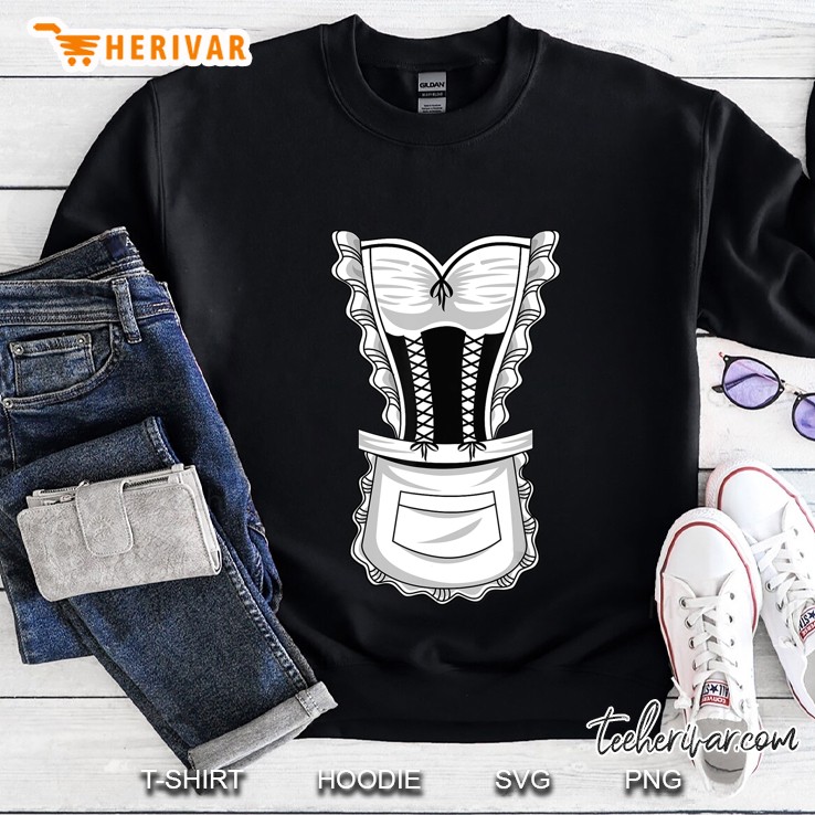 French Maid Costume Shirt Cool Halloween Housemaid Gift Sweatshirt