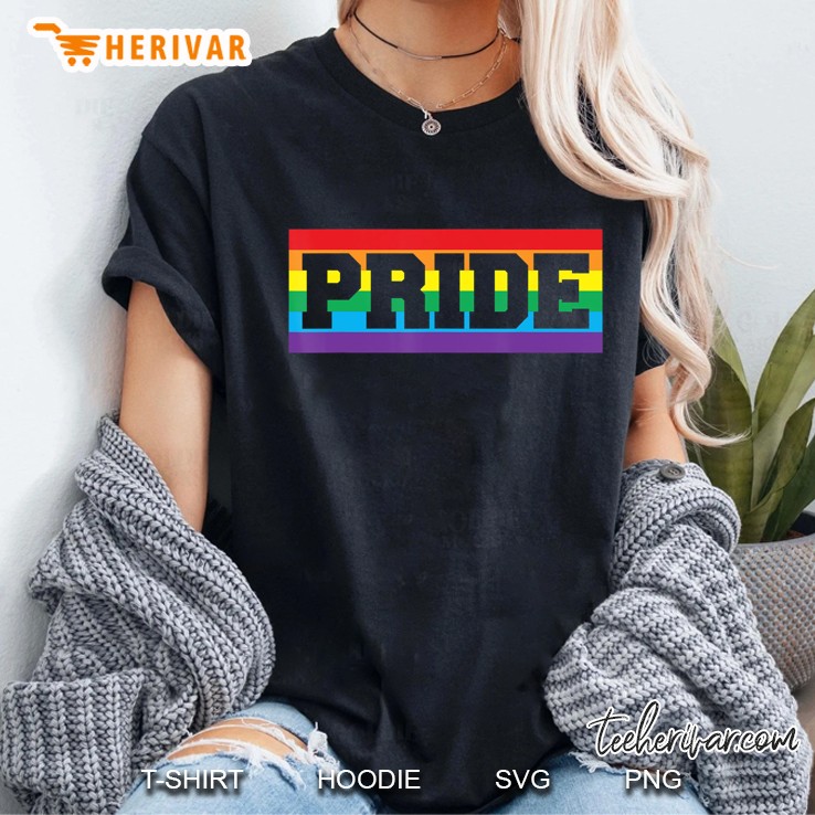 Gay Pride Tshirt Gay & Lesbian Pride Rainbow Colours Tee Ladies Tee