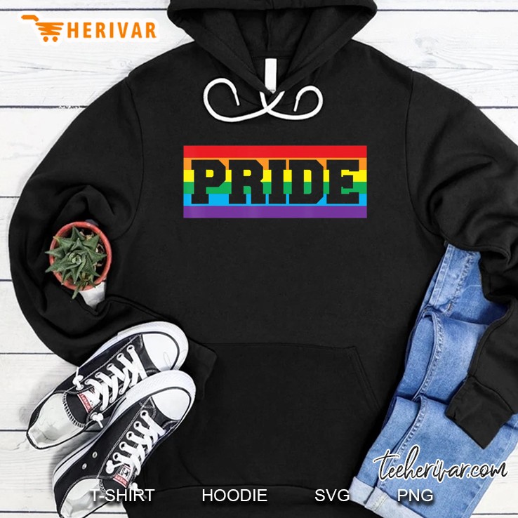 Gay Pride Tshirt Gay & Lesbian Pride Rainbow Colours Tee Hoodie