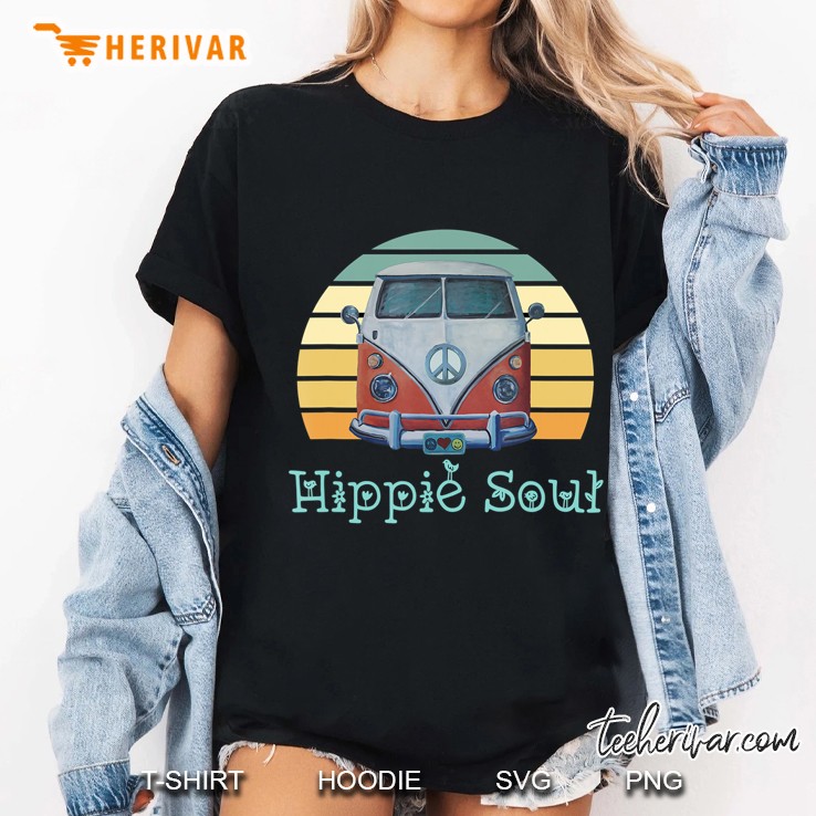 Hippie Soul Shirt, Hippie Van Shirt, Retro Hippie Shirt Ladies Tee