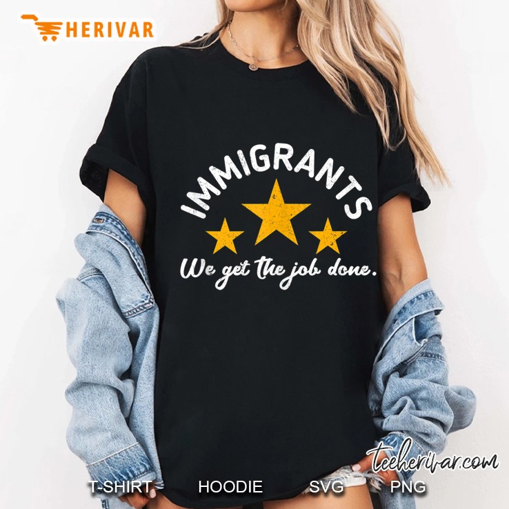 Immigrants - We Get The Job Done Immigration Tank Top Ladies Tee