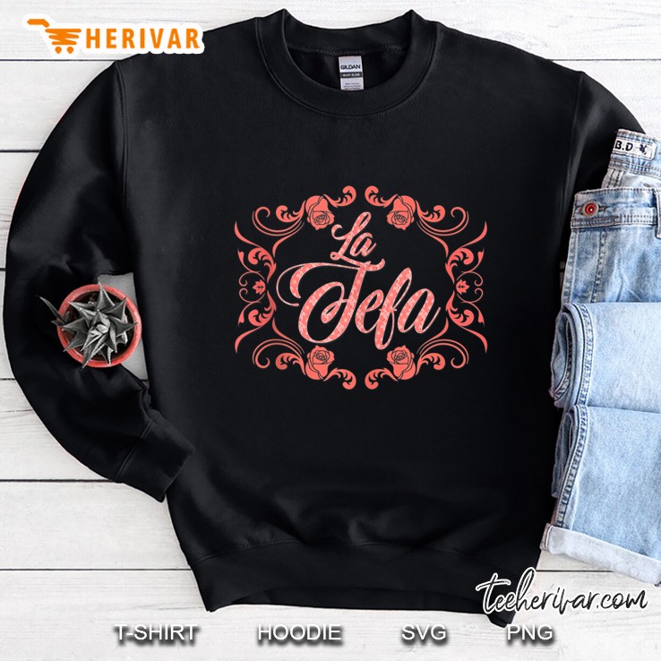 La Jefa Latina Fashion Chola Style Chicano Clothing Tank Top Sweatshirt
