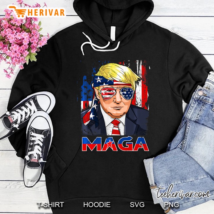 Maga Trump American Flag Mugs