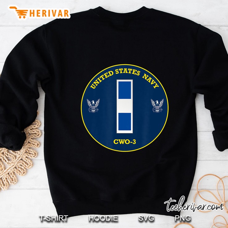 Navy Chief Warrant Officer 3 Cwo-3 Badge Sweatshirt