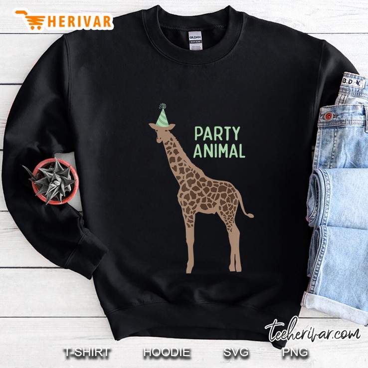 Party Animal Giraffe Birthday , Giraffe Birthday Gift Sweatshirt