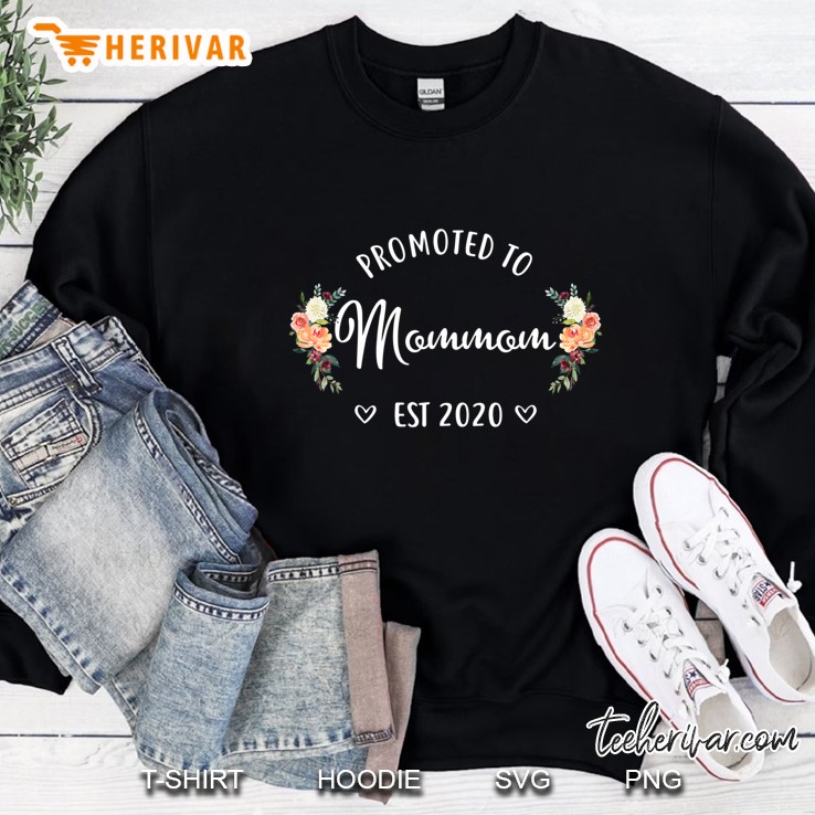 Promoted To Mommom Est 2020 New Mommom Sweatshirt