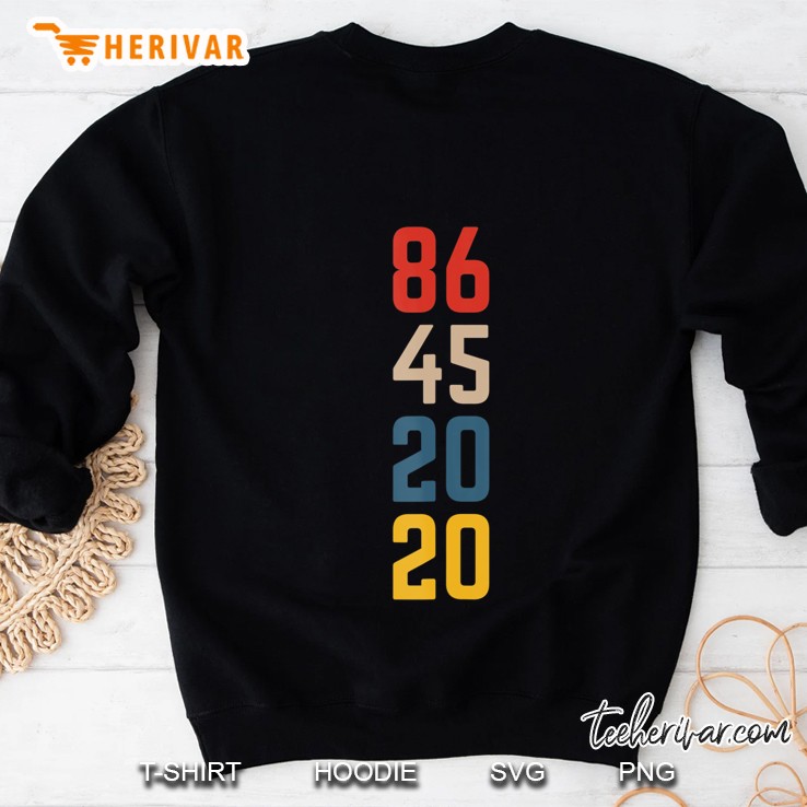 Retro 86 45 2020 Anti Trump Usa Political Quote Vintage 8645 Ver2 Sweatshirt