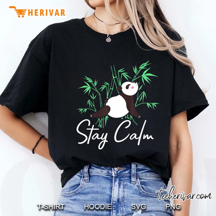 Stay Calm Panda Yoga - Panda Bear Outfit Panda Lover Hoodie