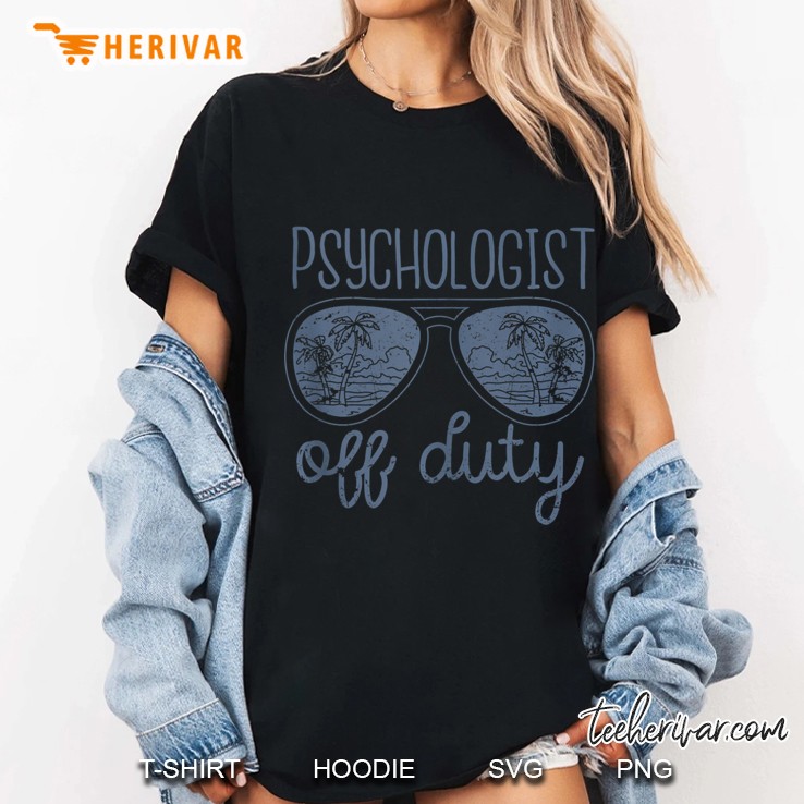 Summer Vacation Palm Tree Psychologist Off Duty Hoodie