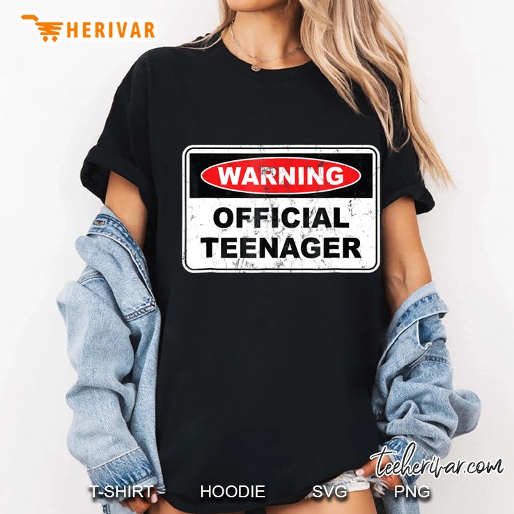 Teenager 13Th Birthday Gift Teen Years Old Warning Hoodie