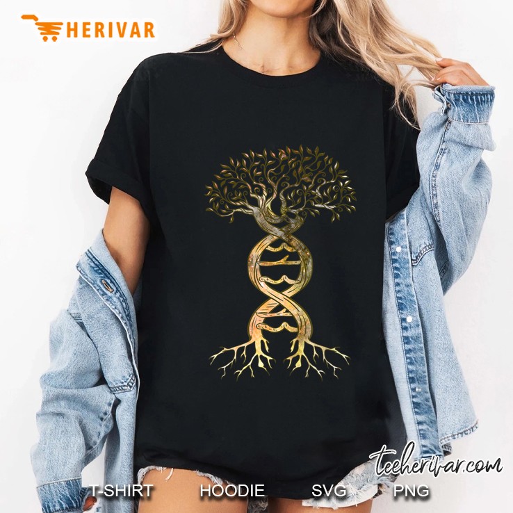 Tree Of Life Dna Genetics Biology Science Environment Lover Ladies Tee