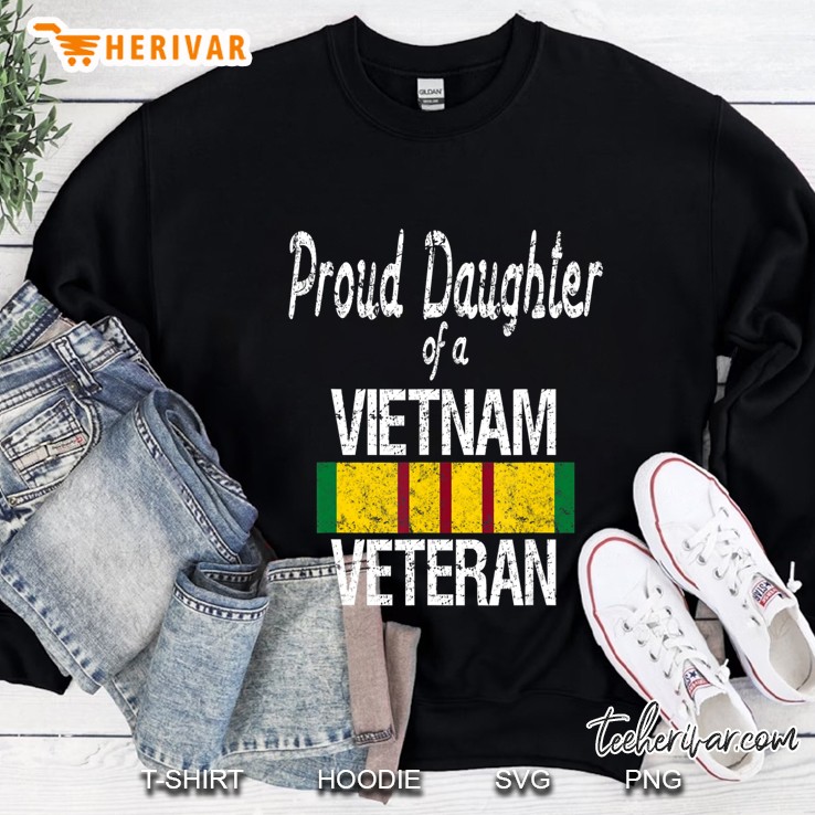 Us Military Family - Proud Daughter Of A Vietnam Veteran Mugs