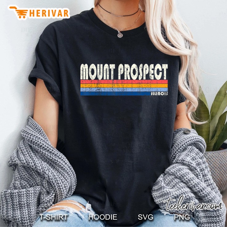 Vintage 70S 80S Style Mount Prospect Il Ladies Tee