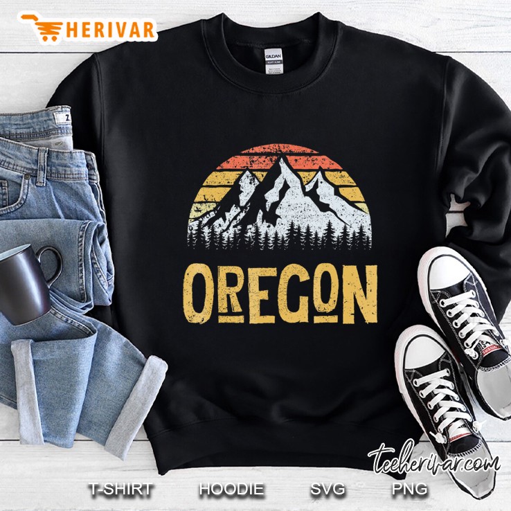 Vintage Retro Or Oregon U.S. Mountain State Sweatshirt