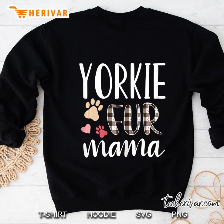 Womens Yorkie Fur Mama Funny Yorkshire Terrier Yorkie Dog Mugs