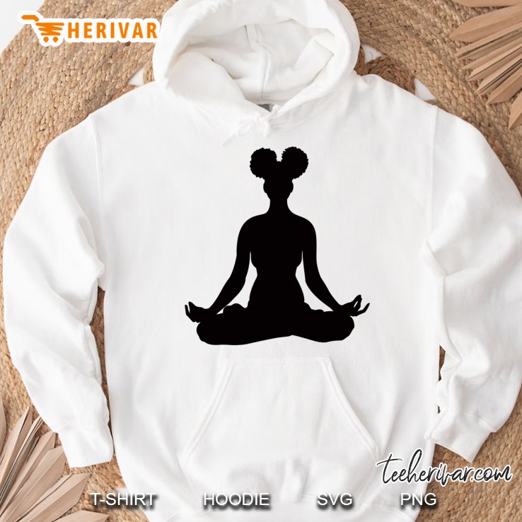 Afro Puffs Lotus Pose Hoodie