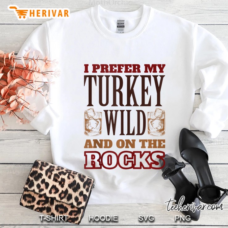 Cute I Prefer My Turkey Wild And On The Rocks Mugs