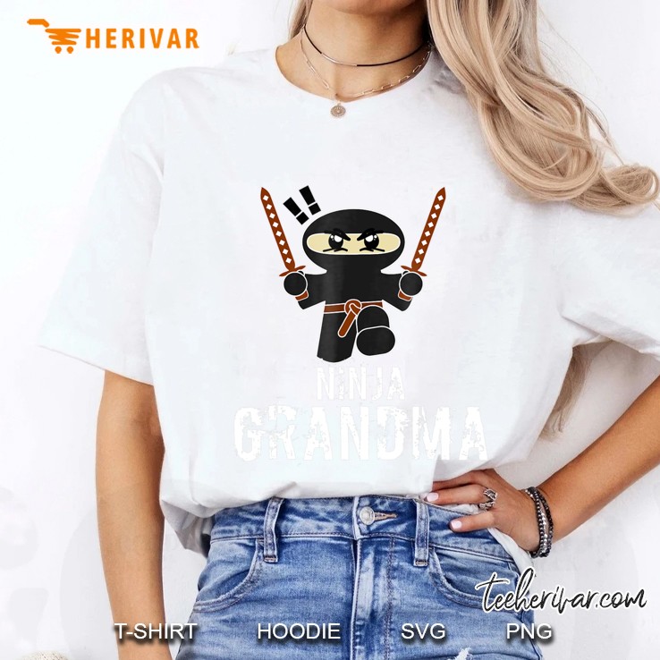 Grandma Ninja Grandma Grandparent Ladies Tee