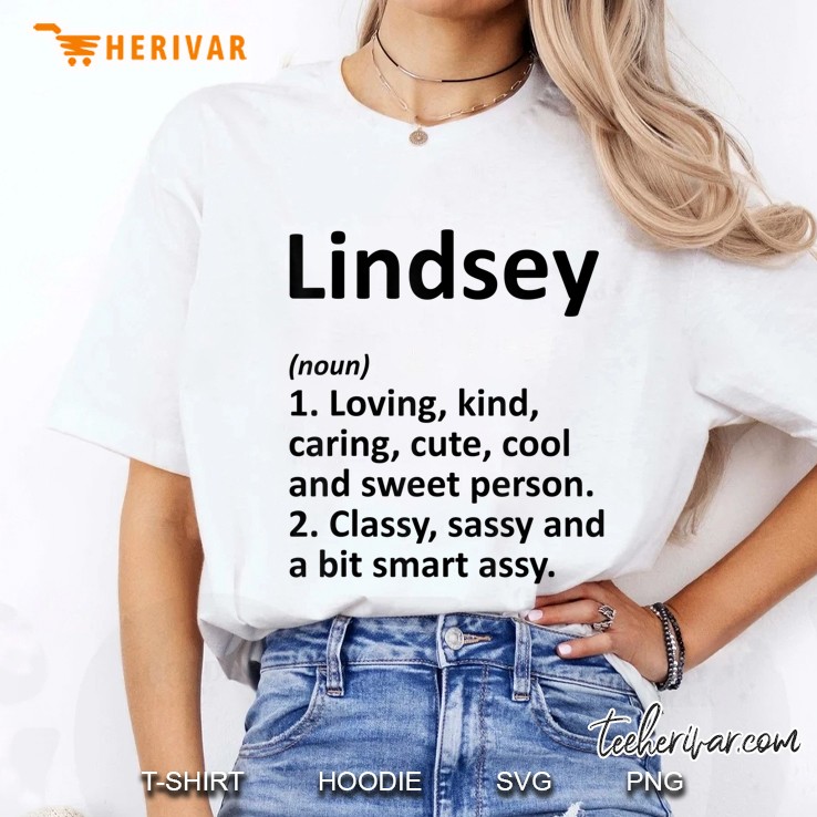 Lindsey Definition Personalized Funny Birthday Gift Idea Ladies Tee