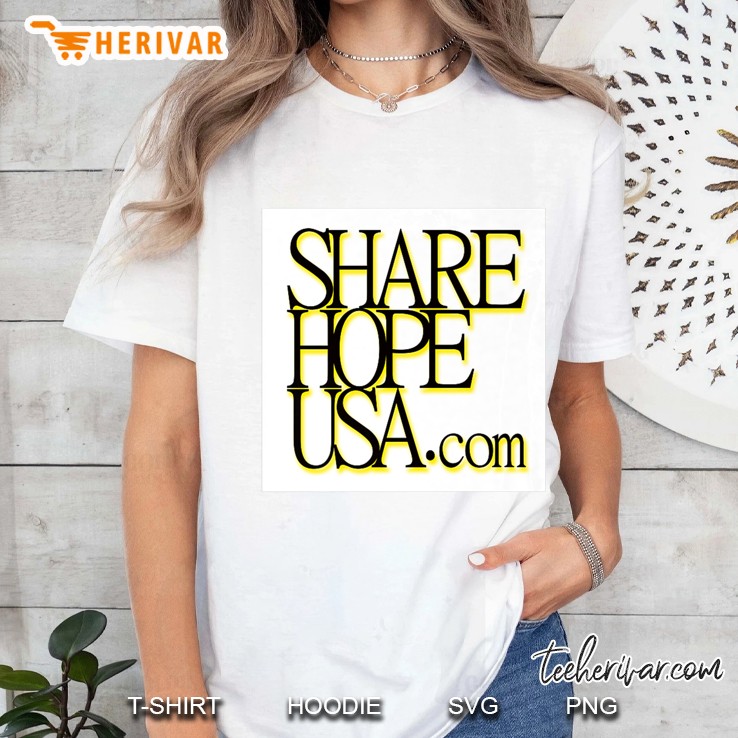 Motivational Share Hope Usa Logo Premium Hoodie