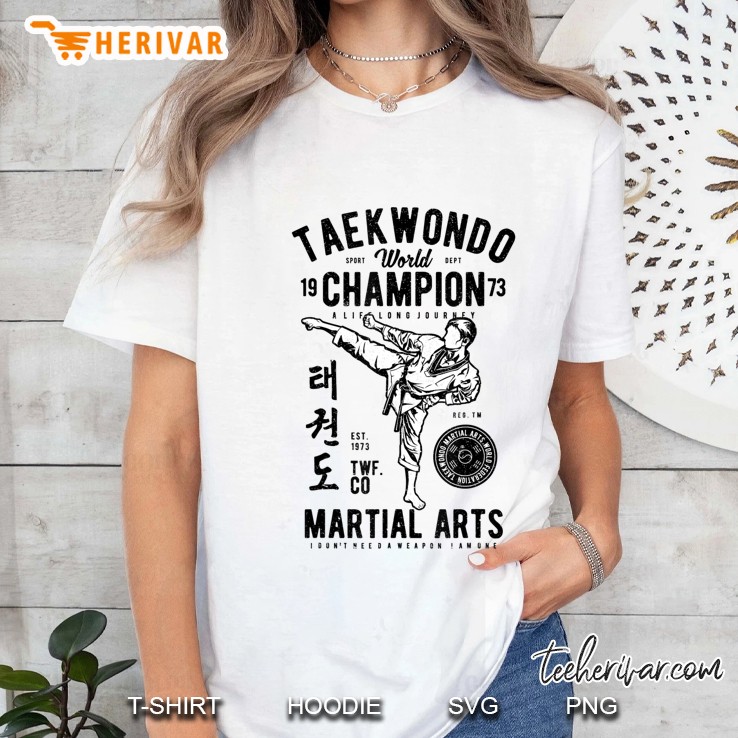 Taekwondo Black Belt Karate Mma Spar Hoodie