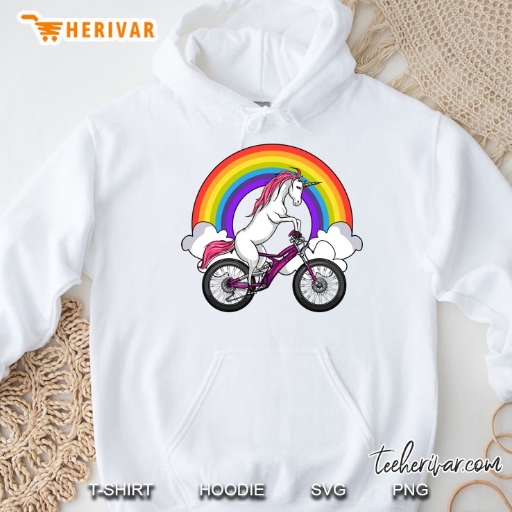 Unicorn Riding A Bike Shirt Cute Cycling Lovers Gift Mugs