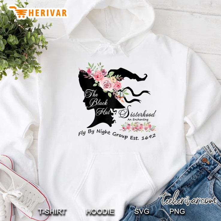 Womens The Black Hat Witch Witchcraft Sisterhood Fly By Flight Hoodie