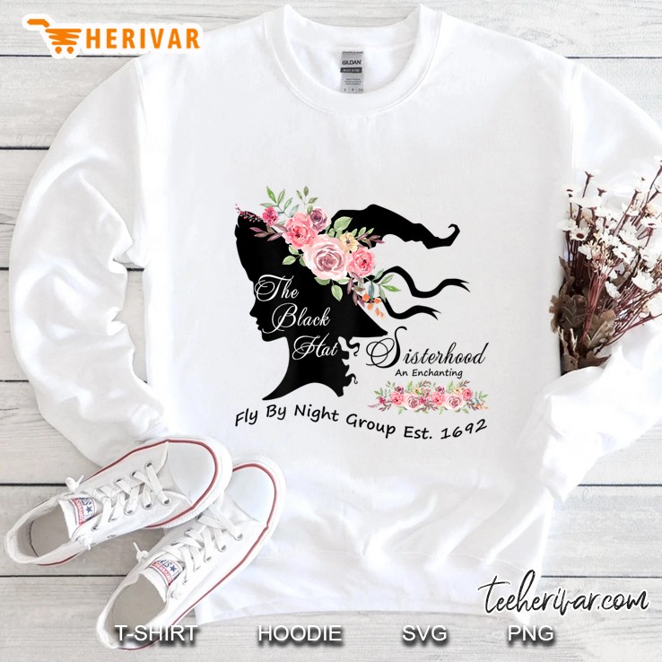 Womens The Black Hat Witch Witchcraft Sisterhood Fly By Flight Sweatshirt