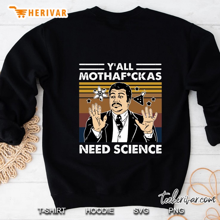 Y’All Mothafuckas Need Science Vintage Black Version Mugs