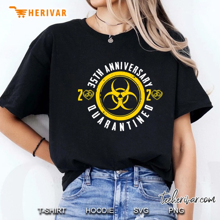 35Th Anniversary Quarantined Mr And Mrs Gift 2020 Lockdown Ladies Tee