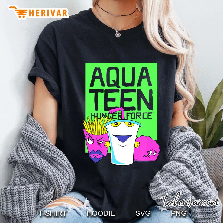Aqua Teen Hunger Force Neon Aqua Teen Ladies Tee